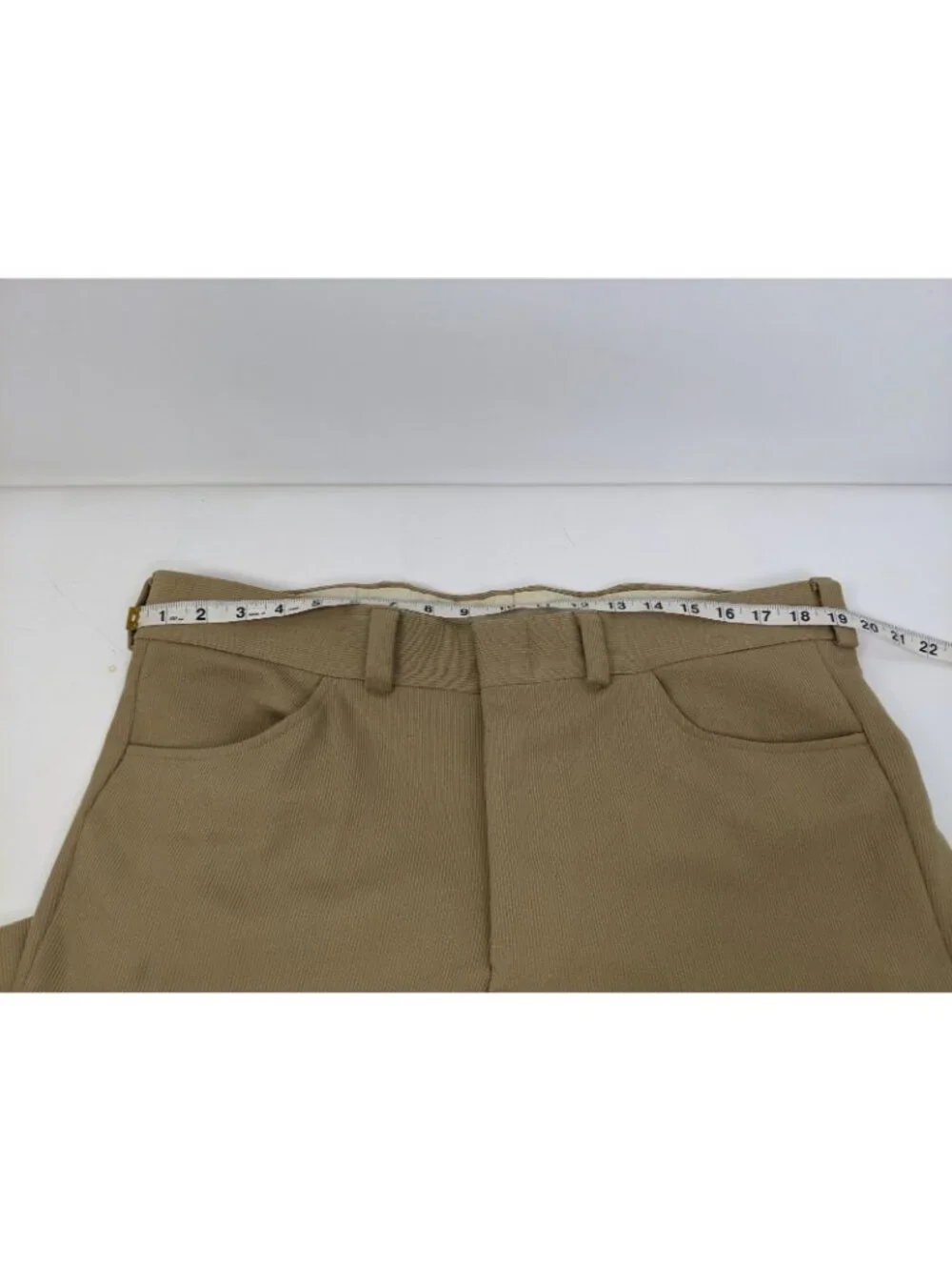 Vintage 1970s Sears Leisure Suit Coat Size 42 Pants Size 38x31 Knit Pleated Tan
